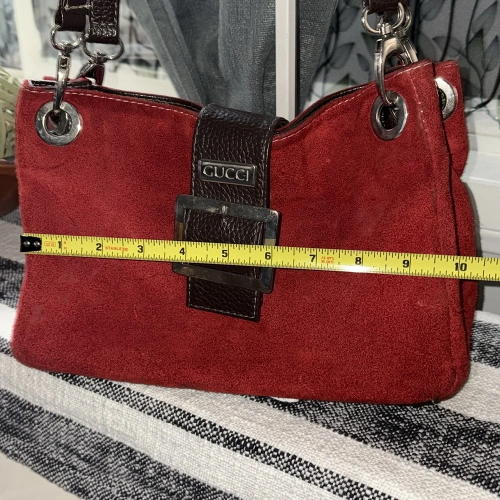 Red and Brown fashon Shoulder Bag - Picture 11 of 13
